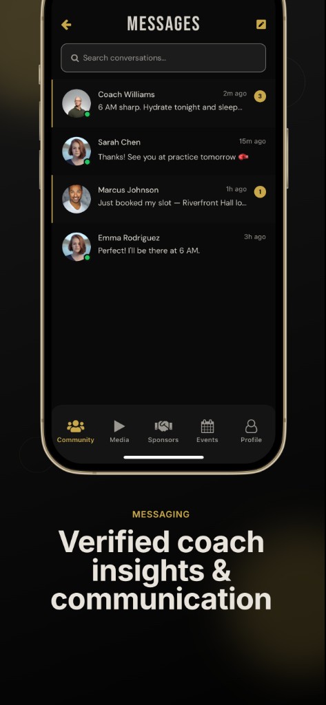 The Dalton Grant Academy app — Events and bookings